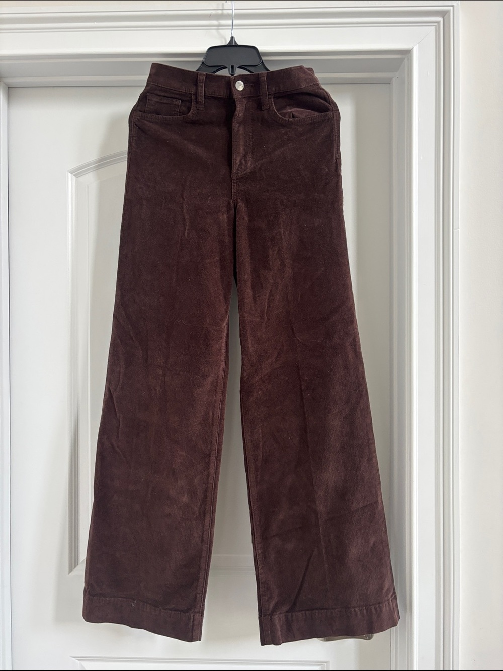 Joe's Jeans Wide-Leg Corduroy Jeans in Chocolate Brown